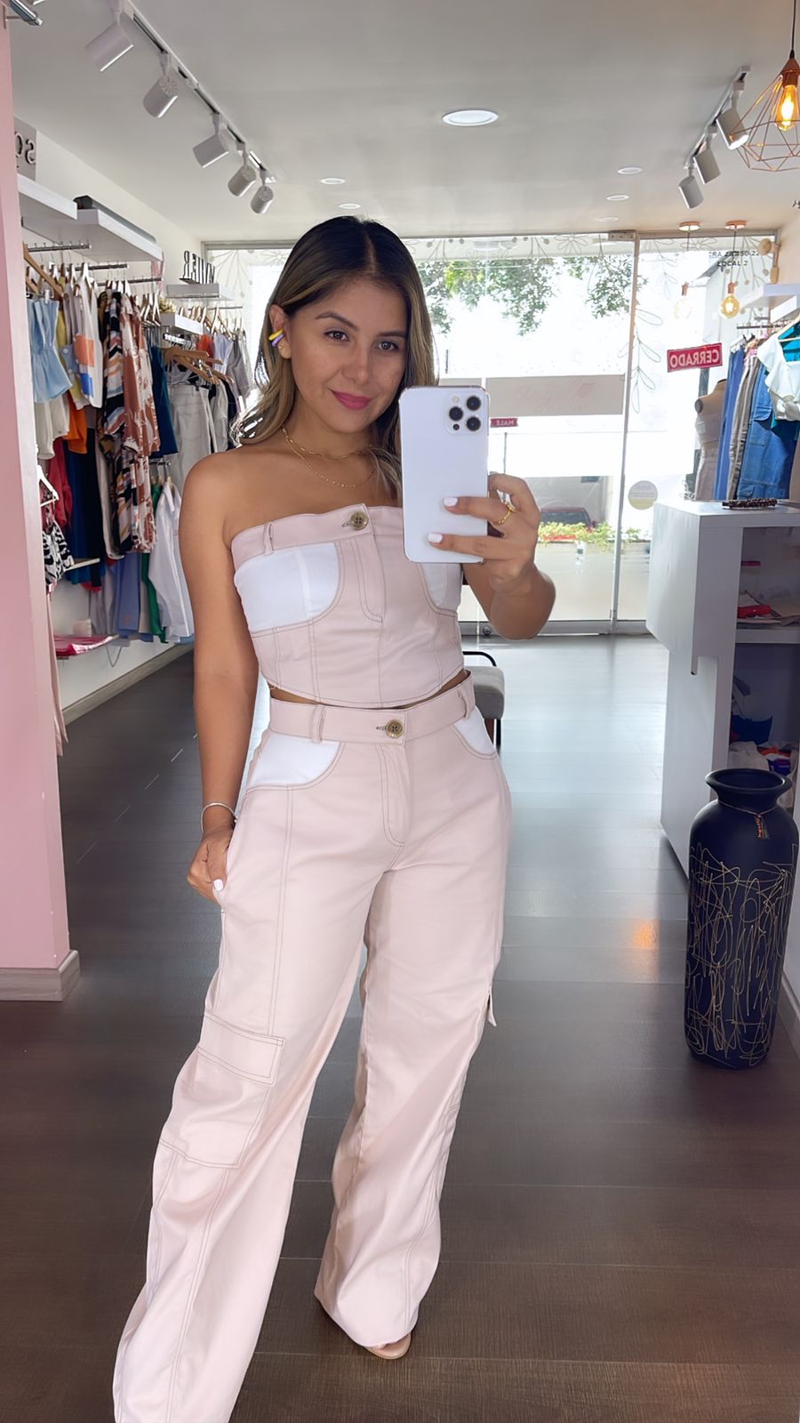 Conjunto jeans não jeans