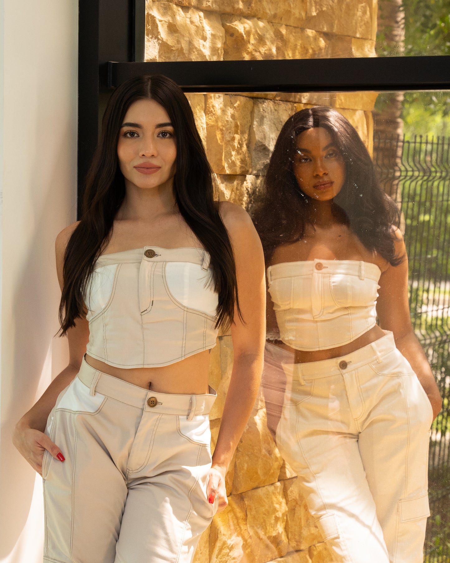 Conjunto jeans não jeans
