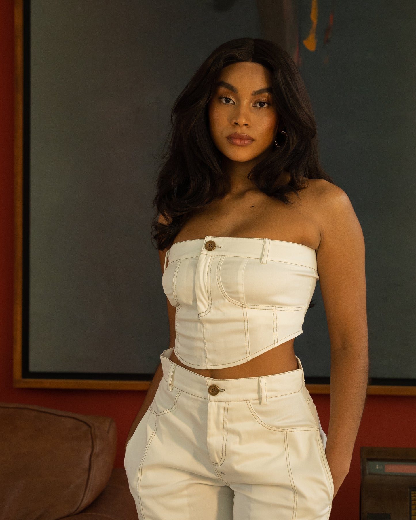 Conjunto jeans não jeans