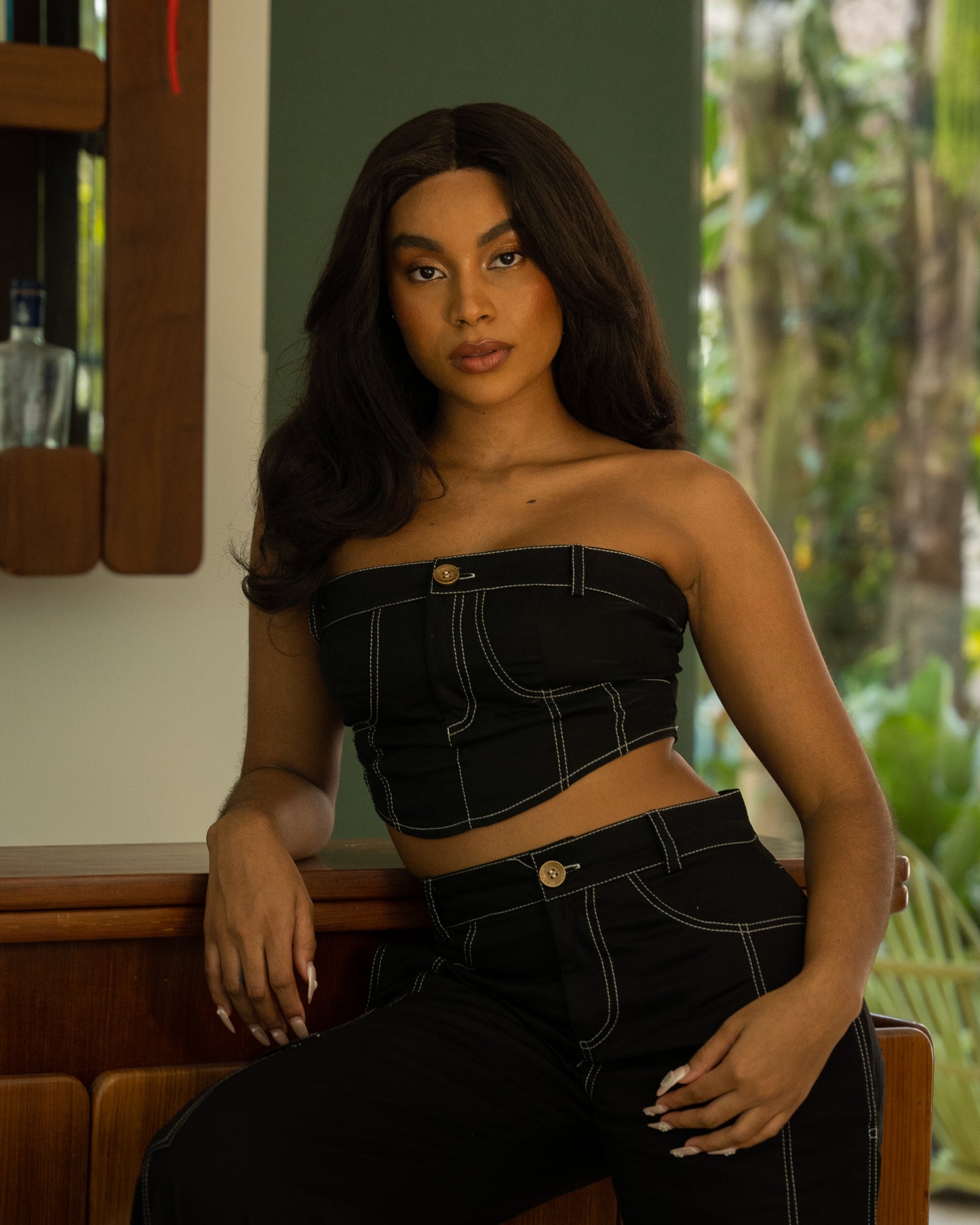 Conjunto jeans não jeans