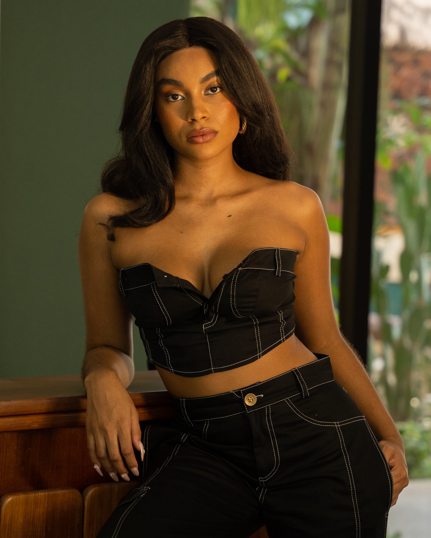 Conjunto jeans não jeans