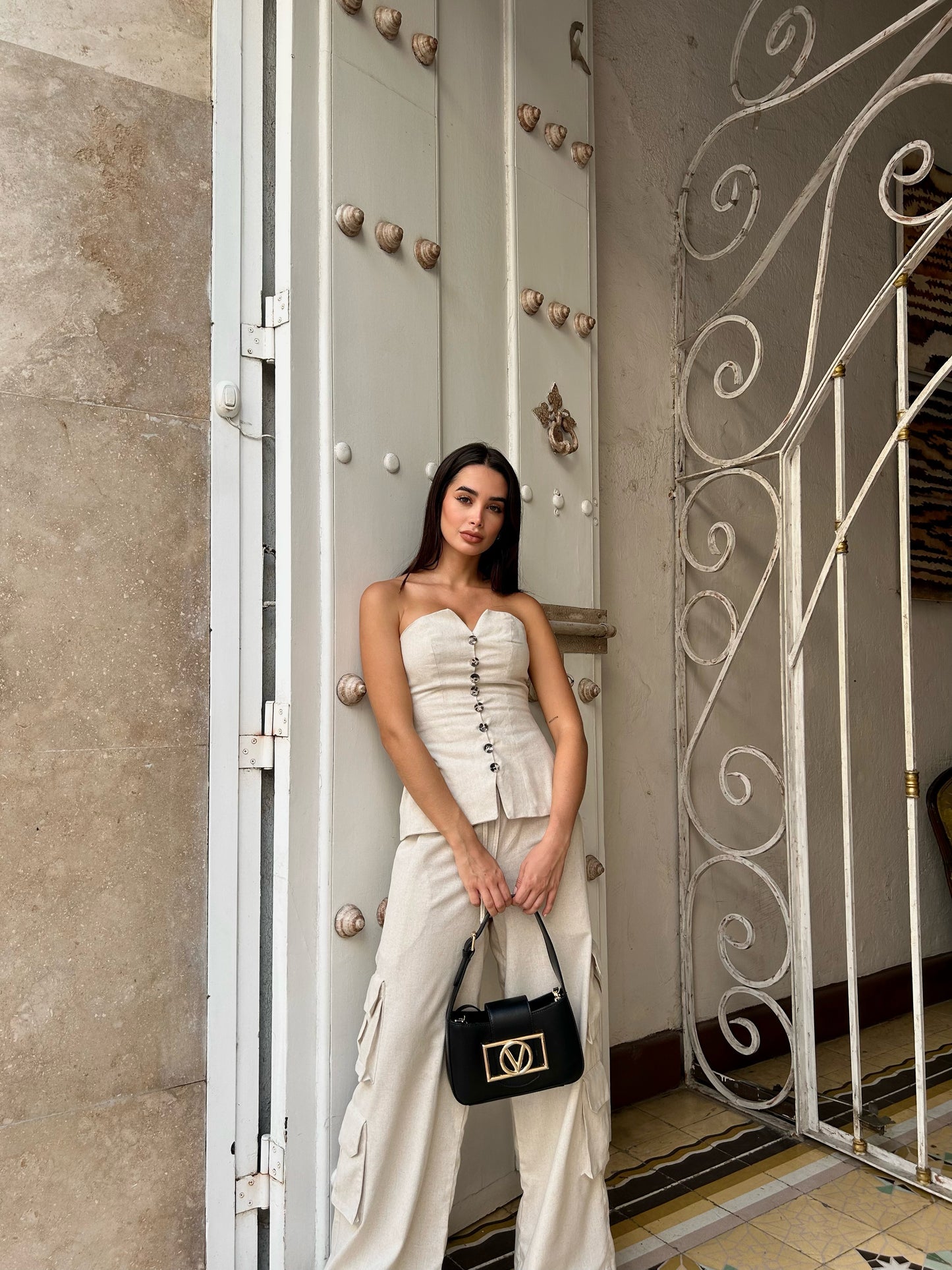 Conjunto cargo de linho Ravello