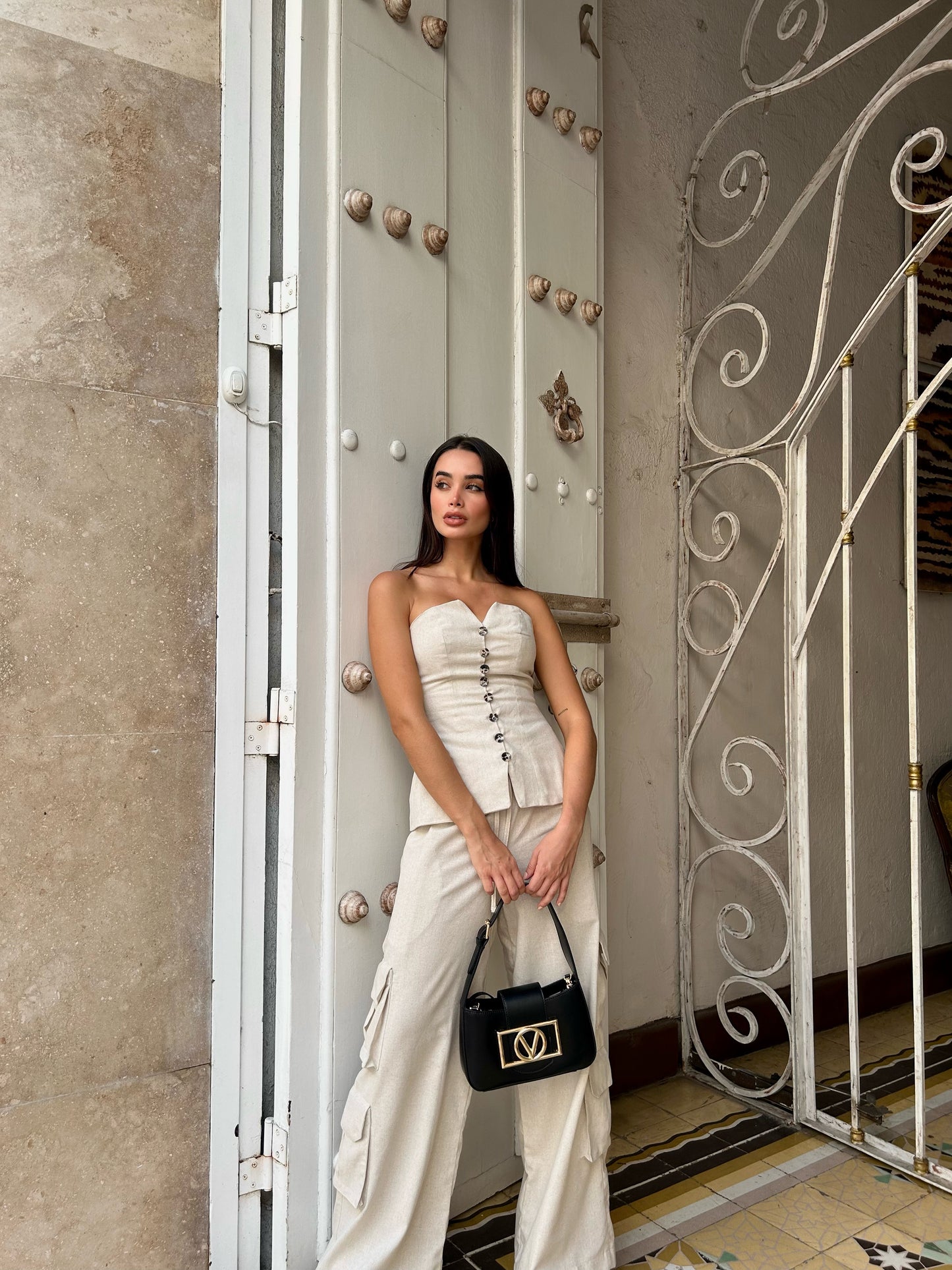 Conjunto cargo de linho Ravello