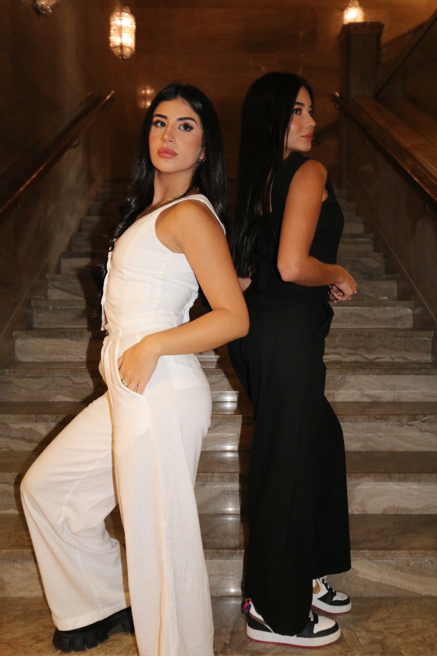 Conjunto de linho cosmopolita